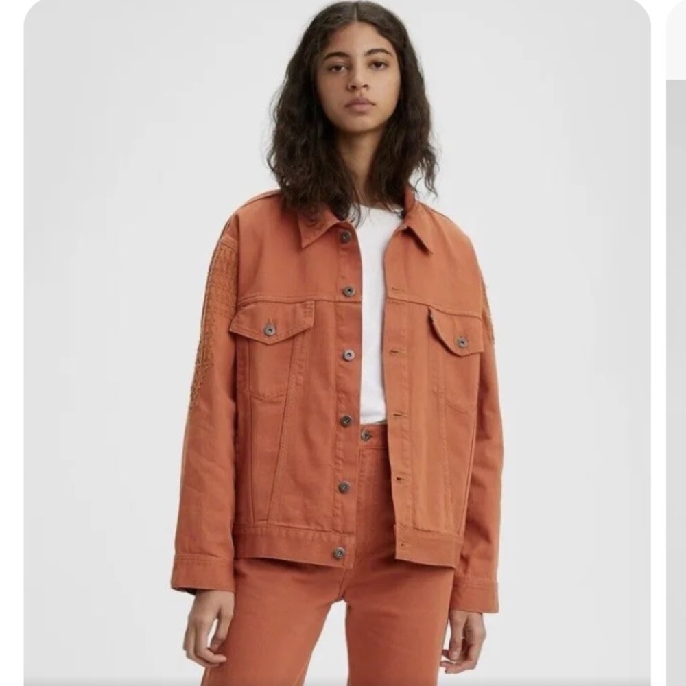 Levi’s | Rust Orange Oversized Type 3 Trucker Jacket Size Large